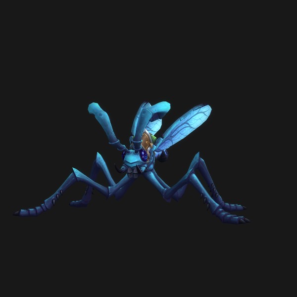 The Azure Skitterfly mount
