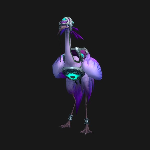 The Pale Riding Crane mount