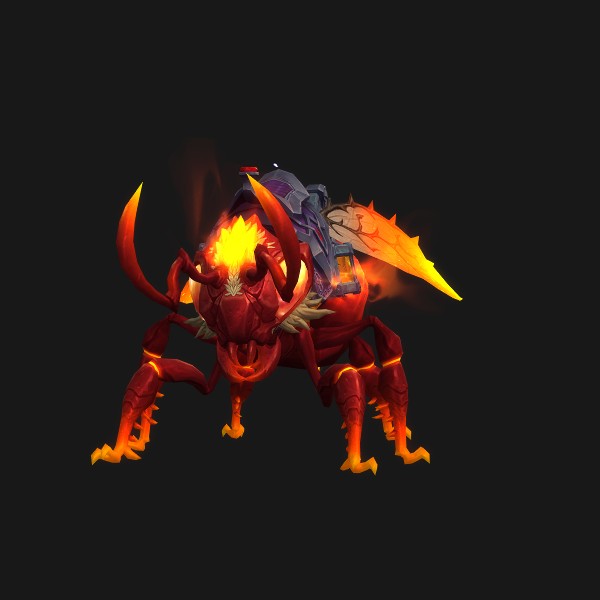 The Raging Cinderbee mount