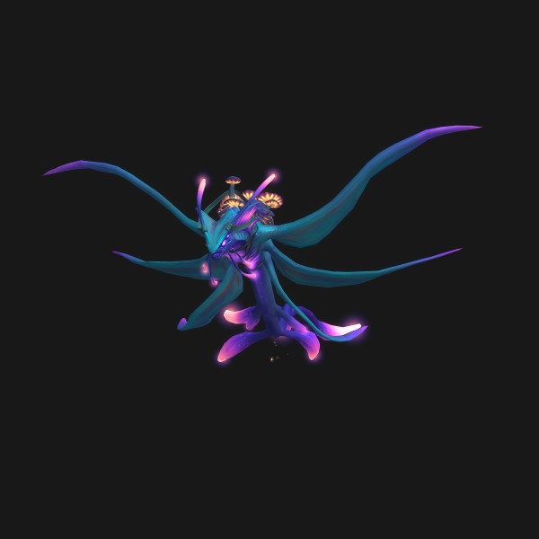 The Cerulean Sporeglider mount