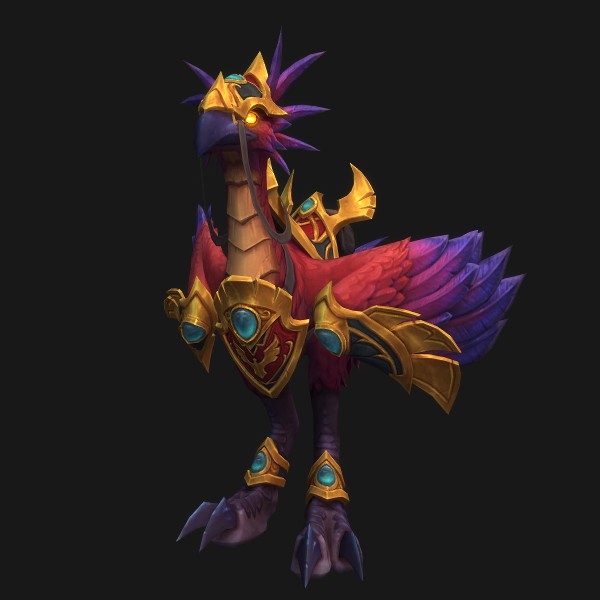 The Crimson Silvermoon Hawkstrider mount