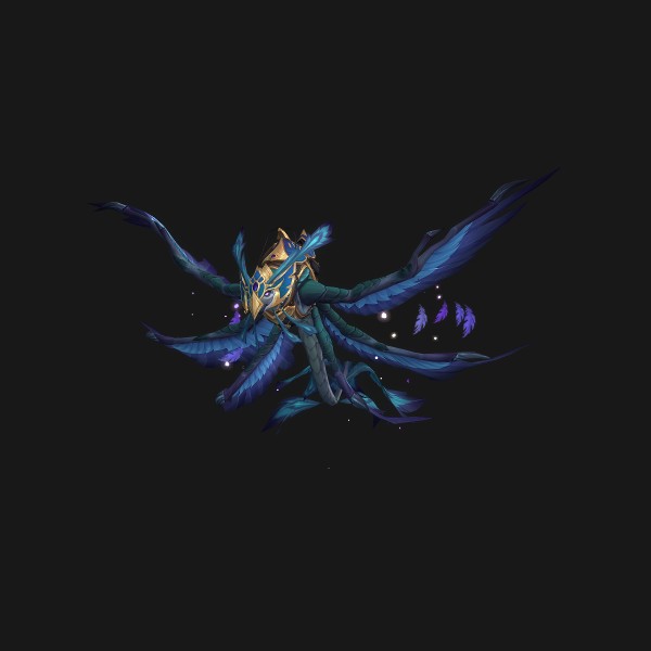 The Cobalt Dragonhawk mount