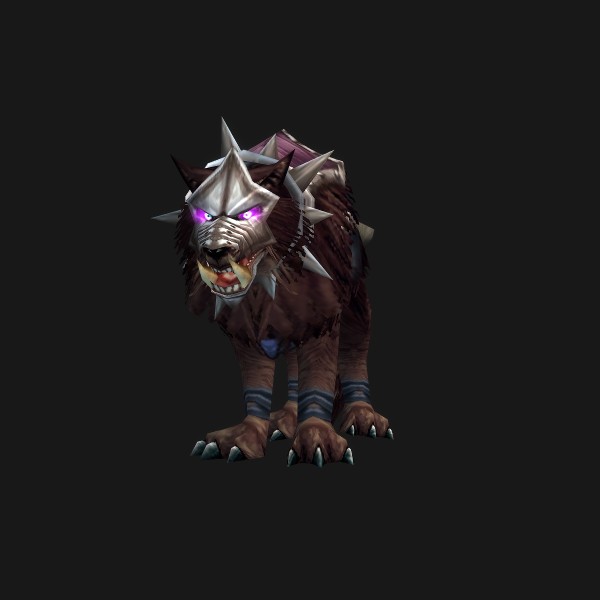 The Swift Burgundy Wolf mount