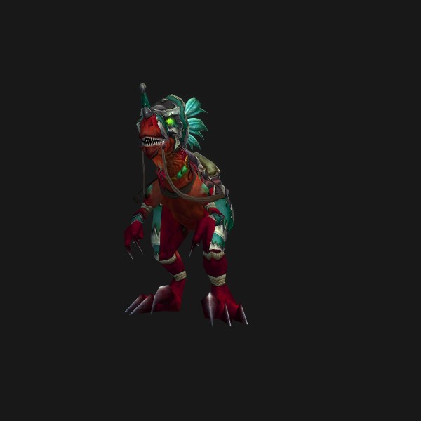 The Armored Razzashi Raptor mount