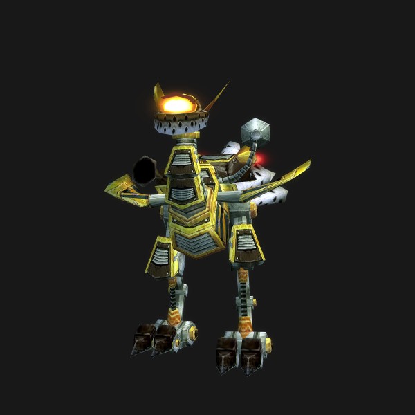 The Swift Yellow Mechanostrider mount