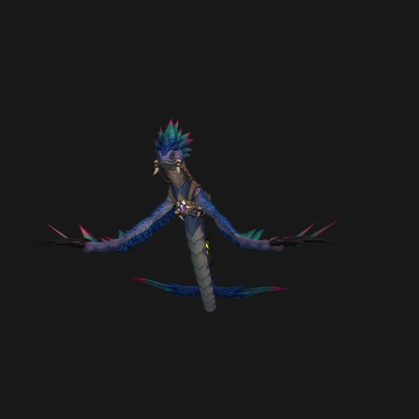 The Violet-Backed Skyfang mount