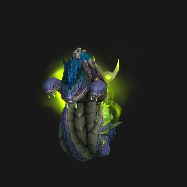 The Indigo Coiled Horror mount