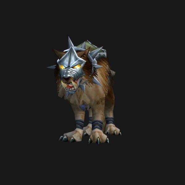 The Swift Brown Wolf mount