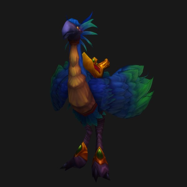The Blue Hawkstrider mount