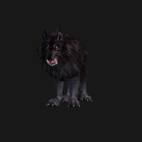 The Black Wolf mount