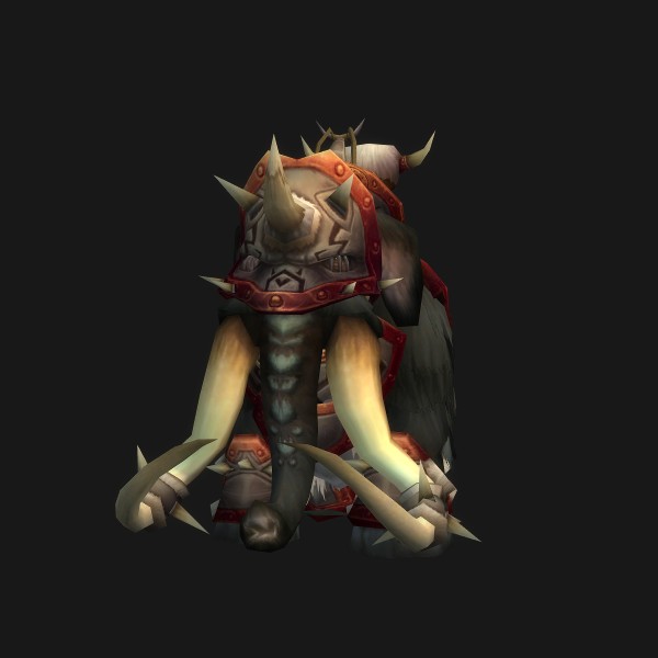 The Black War Mammoth mount