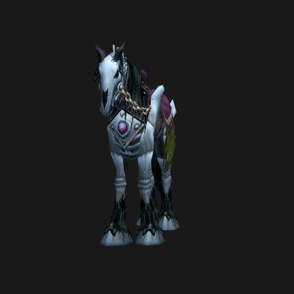 The Black Skeletal Horse mount