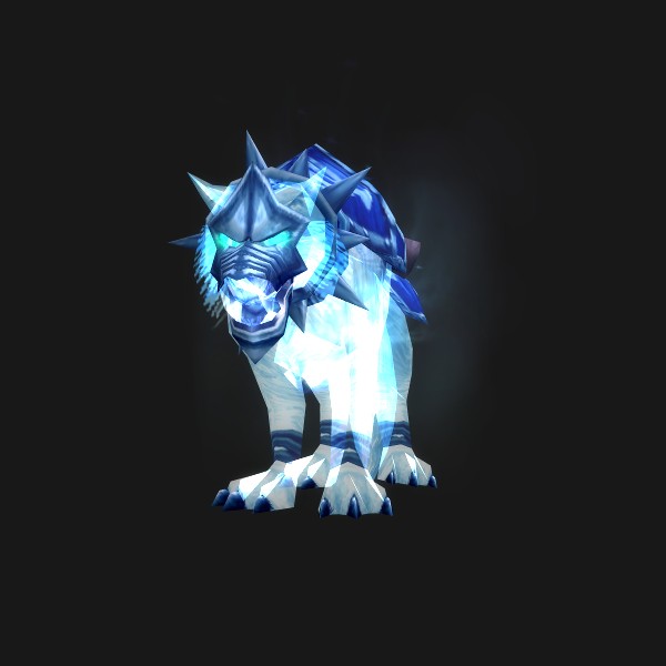 The Spectral Wolf mount