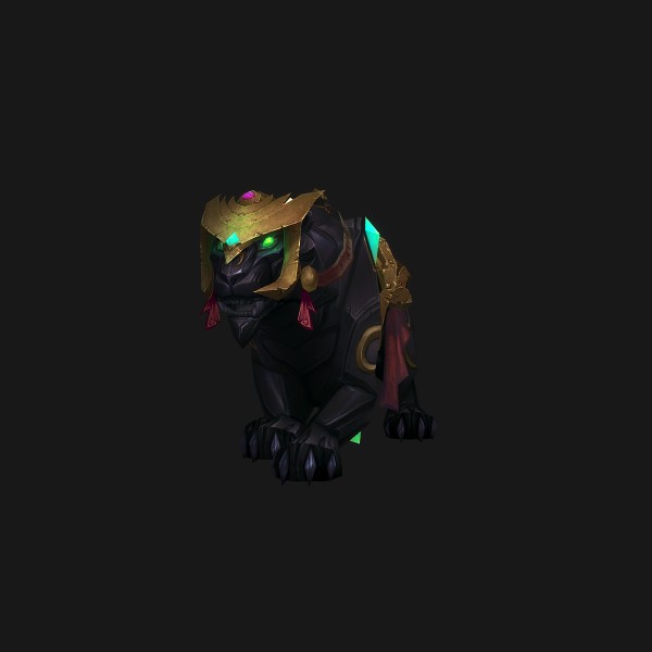 The Jeweled Onyx Panther mount