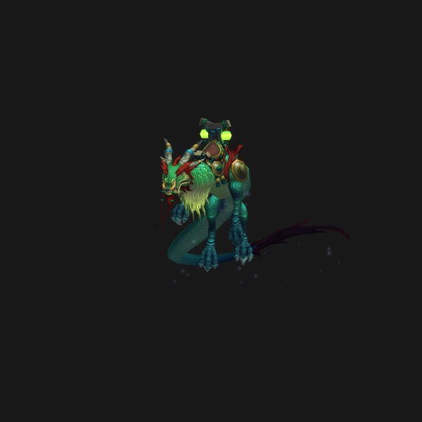The Thundering Jade Cloud Serpent mount