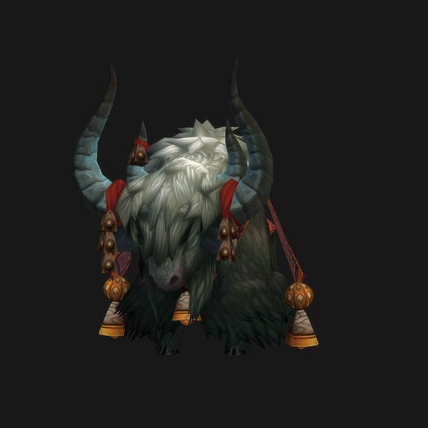 The Grey Riding Yak mount