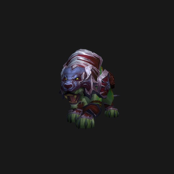 The Red Shado-Pan Riding Tiger mount