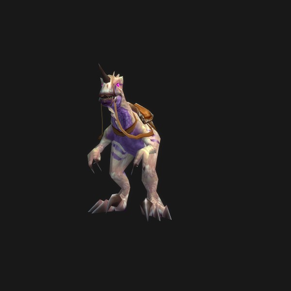 The Bone-White Primal Raptor mount