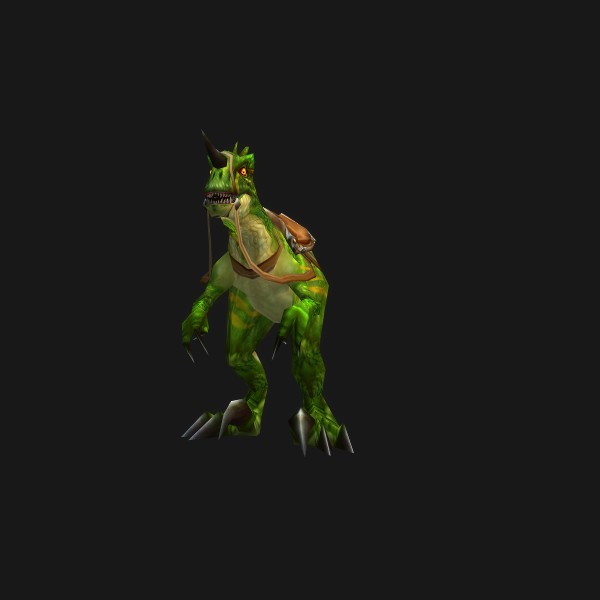 The Green Primal Raptor mount