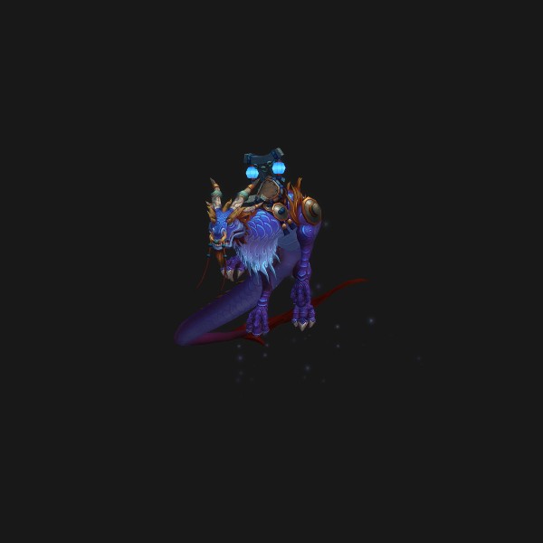The Thundering Cobalt Cloud Serpent mount