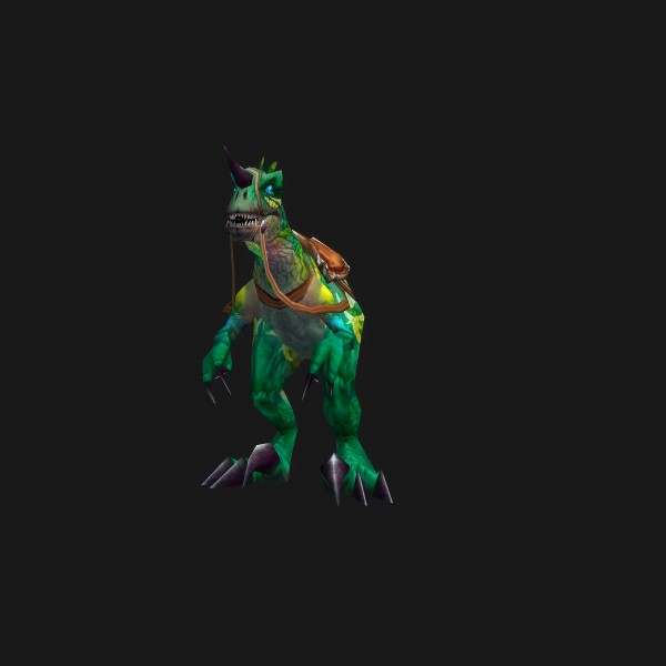 The Emerald Raptor mount