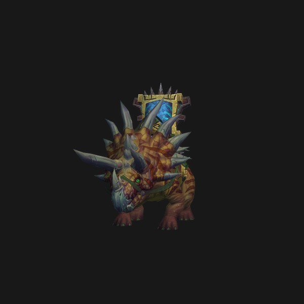 The Golden Primal Direhorn mount