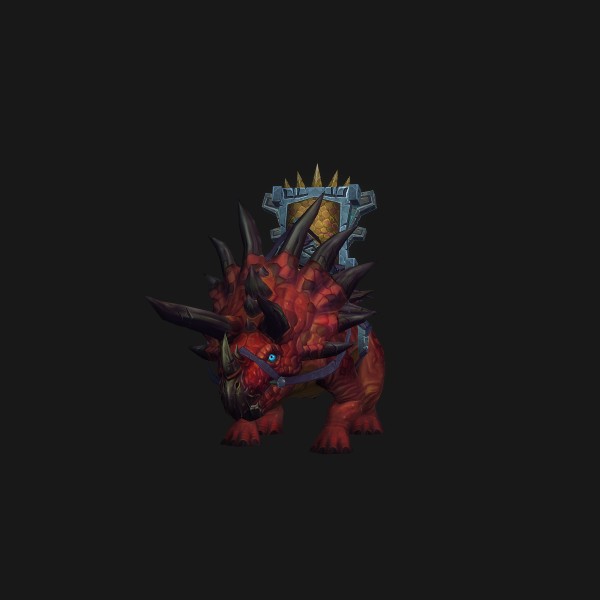 The Crimson Primal Direhorn mount