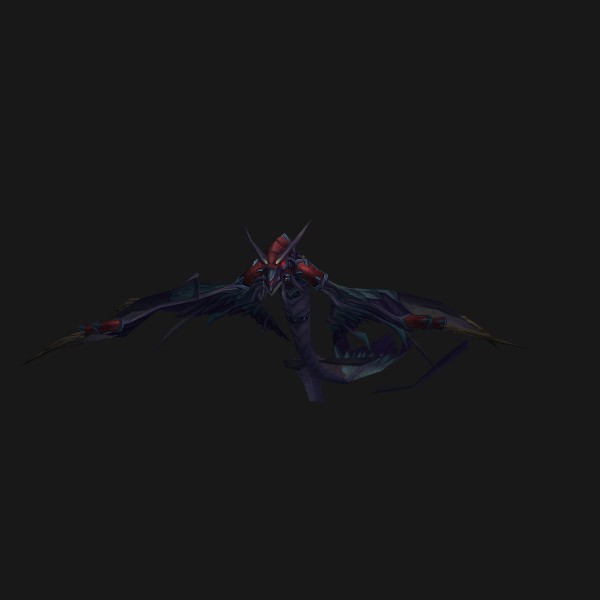 The Armored Red Dragonhawk mount