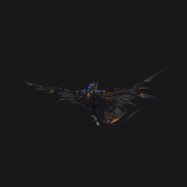 The Armored Blue Dragonhawk mount