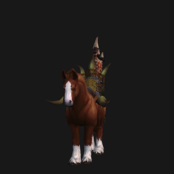 The Broken Highland Mustang mount
